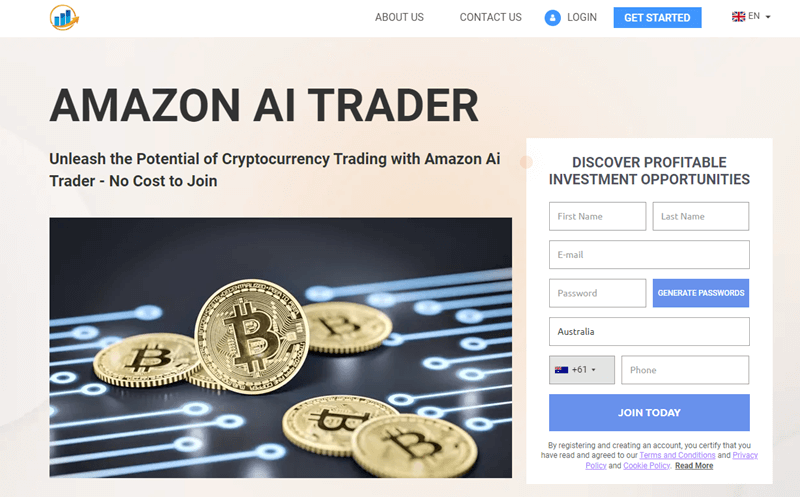 AmazonAiTrader_homepage