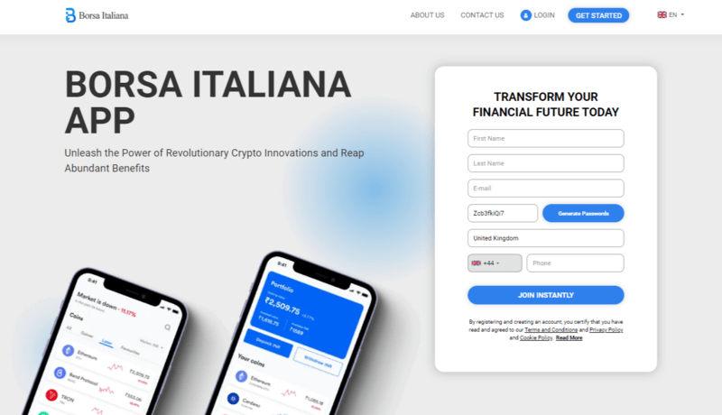 Borsa Italiana Homepage