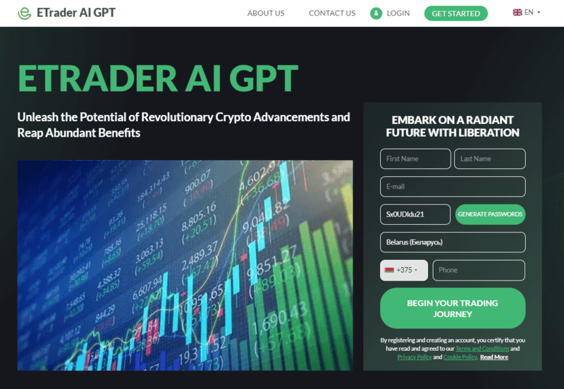 ETrader AI GPT Review website