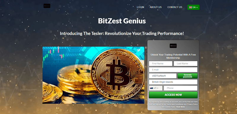 BitZestGenius_homepage