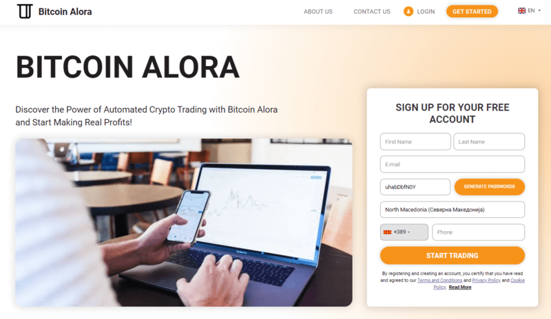 Bitcoin Alora website review