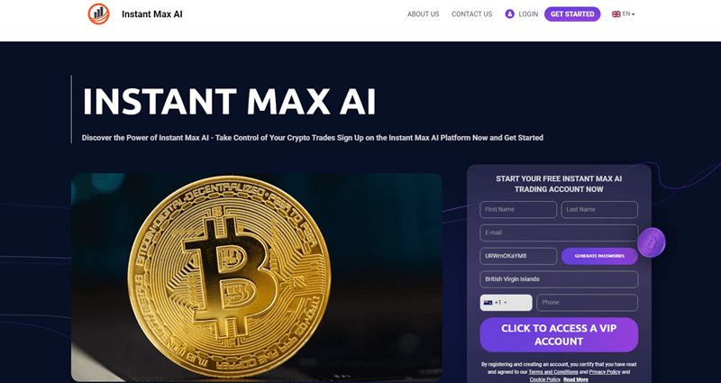 InstantMaxAI_homepage