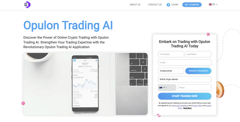 OpulonTradingAI_homepage