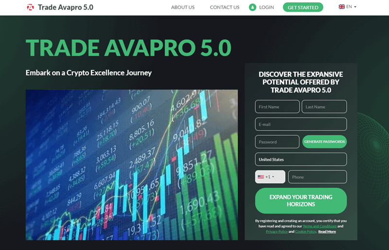 TradeAvapro_homepage