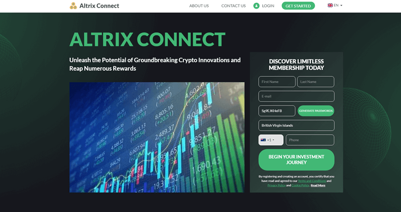 AltrixConnect_homepage