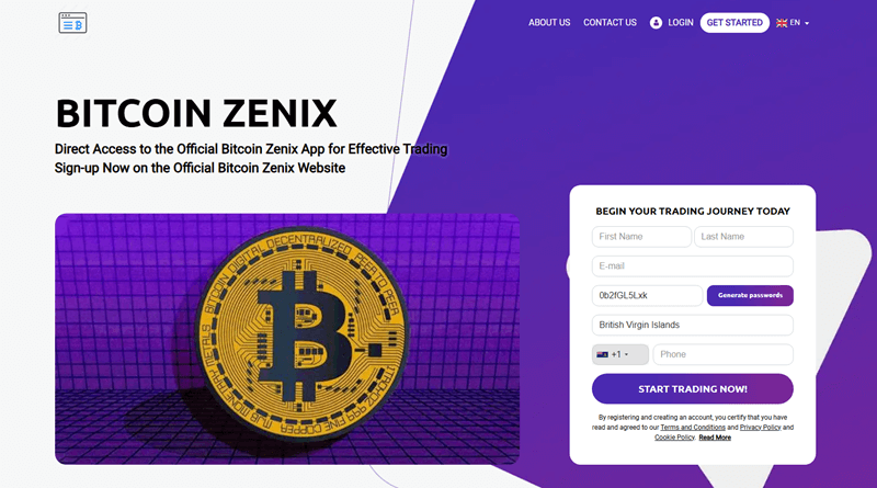 BitcoinZenix_homepage