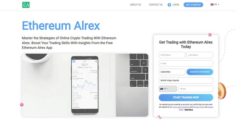 EthereumAlrex_homepage